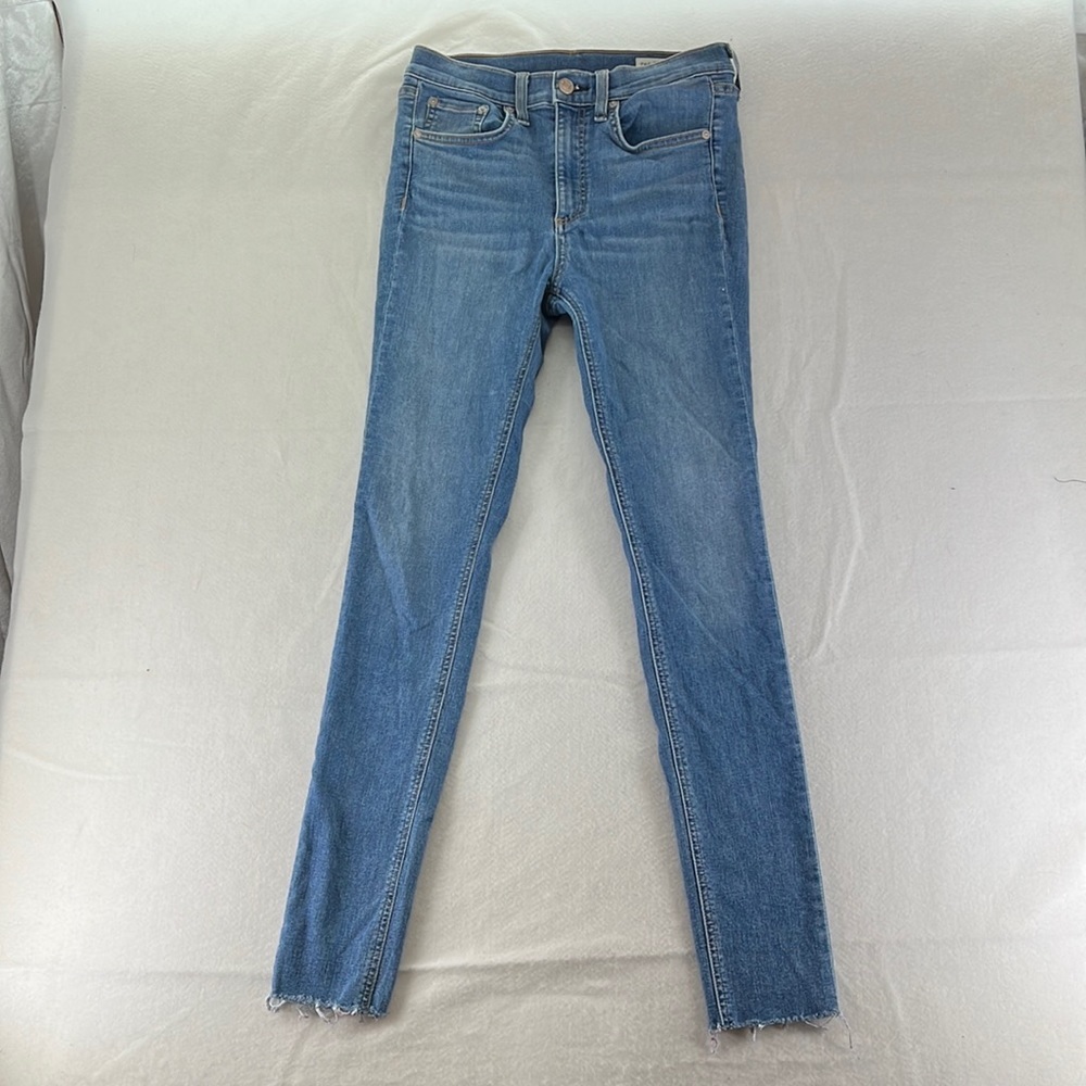 Rag & Bone Alibi Blue Jeans Skinny Ankle Mid Rise Womens Size 27 Pants